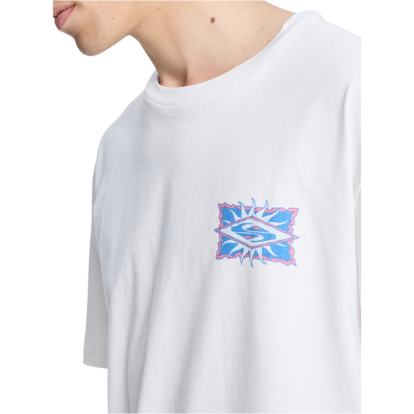 2026 Quiksilver Mens EV Starfish Stamp T-Shirt EQYZT08284 - Snow White